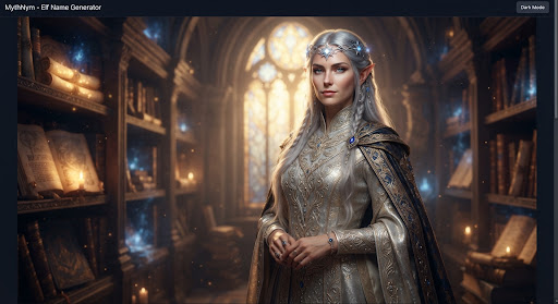 Portrait of a majestic High Elf diplomat